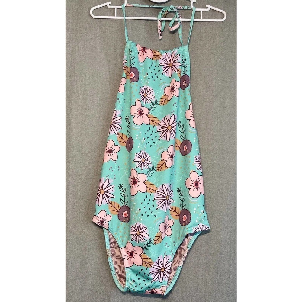 PEEK Girl’s Feather 4 Arrow NORDSTROM One Piece Flower Swimsuit SIZE Medium 8